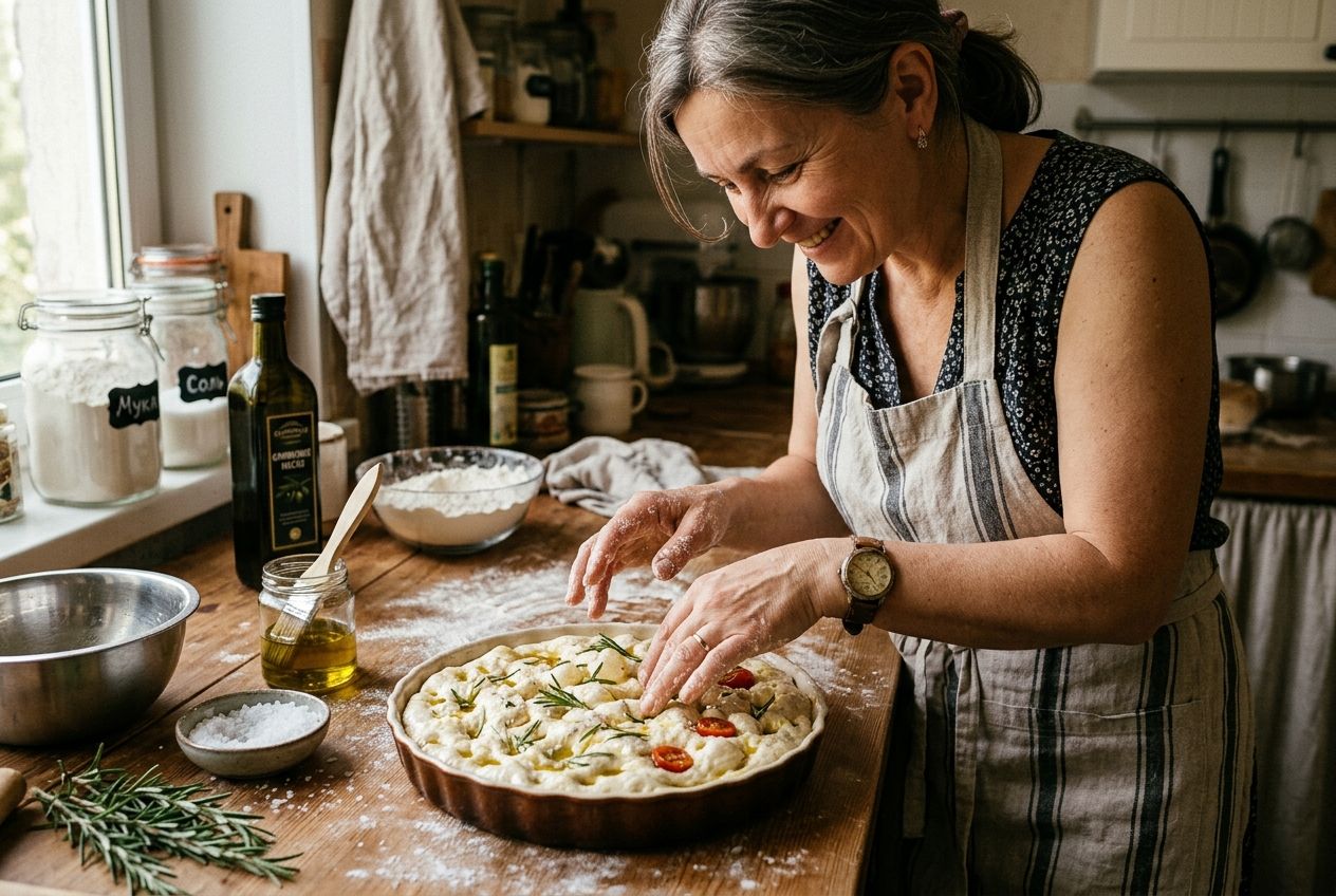 Простой рецепт фокаччи дома с хрустящей корочкой