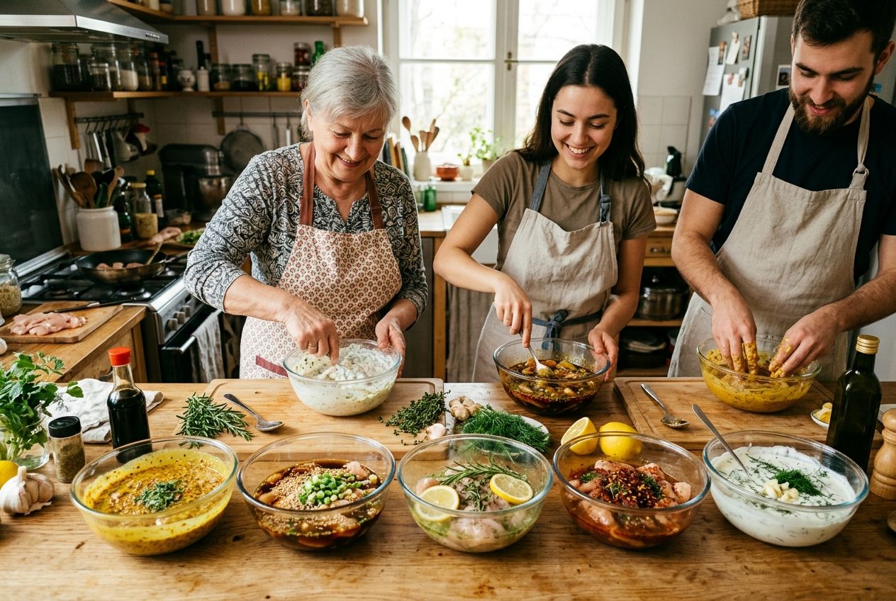 Быстрые маринады для курицы: 5 вариантов за 30 минут
