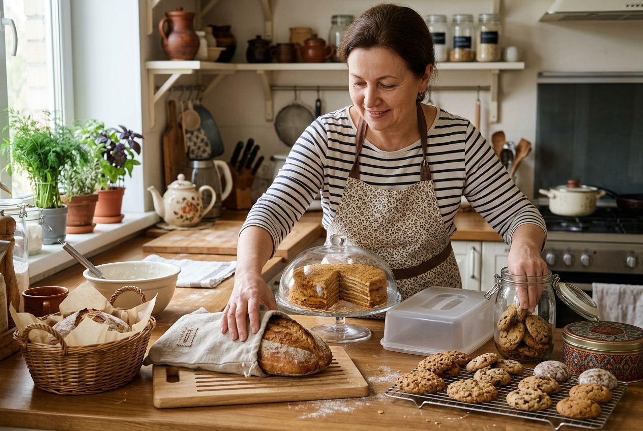 Как правильно хранить домашнюю выпечку: сроки для тортов, печенья и хлеба